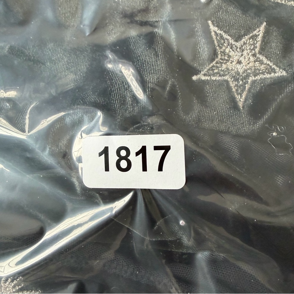 New! Victoria’s Secret Very Sexy Black Velvet Star Corset Bra Top 41817 - Picture 10 of 10